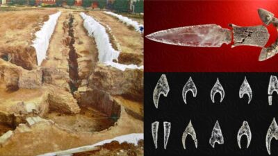 Extremely finely crafted crystal dagger discovered in Spain 5,000 years old