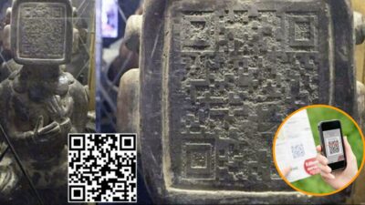 Ancient Maya statue with a face similar to a QR code caused a stir in public opinion