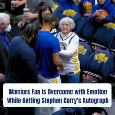 Warriors Fan Is Overcome with Emotion While Getting Stephen Curry’s Autograph