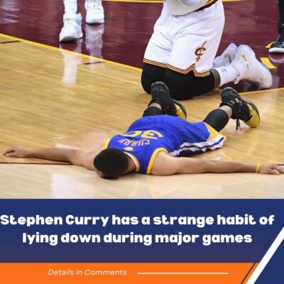 Stephen Curry has a strange habit of lying down during major games